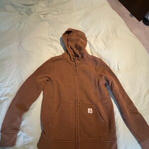 Carhartt Men's Zip-Up Brown Sweater